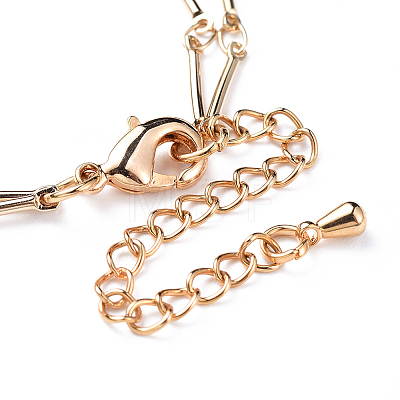 Brass Multi-strand Charm Bracelets BJEW-JB04499-01-1