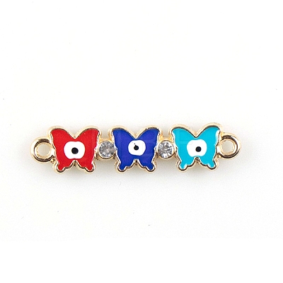 Alloy Enamel Connector Charms X1-FIND-TAC0016-25D-1