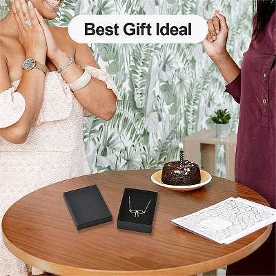 12Pcs 4 Styles Cardboard Paper Jewelry Set Boxes CBOX-FS0001-12-1