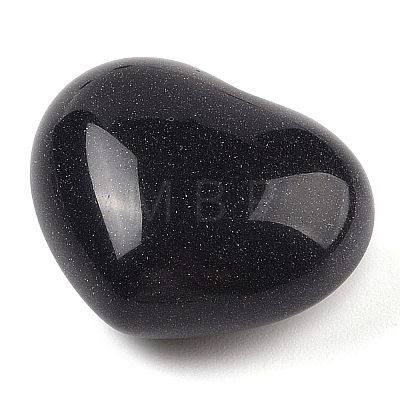 Synthetic Blue Goldstone Love Heart Stone G-I367-03K-1