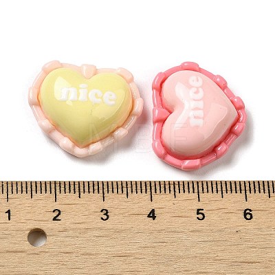 Opaque Resin Cabochons RESI-G087-01-1