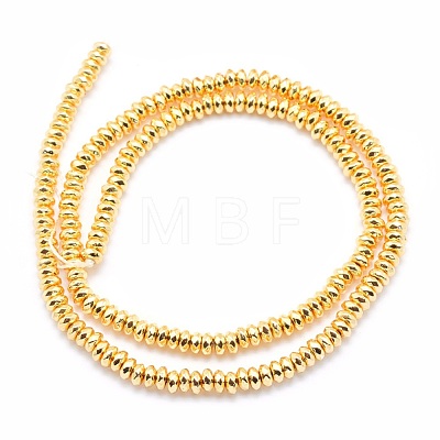Electroplate Non-magnetic Synthetic Hematite Beads Strands G-L485-06D-G-1