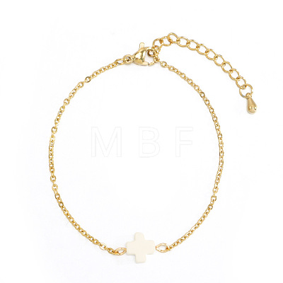 Brass Rolo Chain Link Bracelets RT0481-5-1