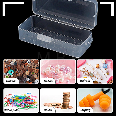 Transparent Plastic Storage Boxes LS-CON-WH0094-35B-1