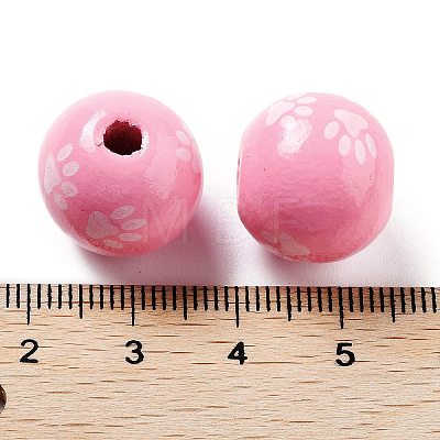 Dog Theme Wood Beads WOOD-M011-05A-03-1