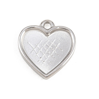 304 Stainless Steel Pendant Cabochon Settings LS-STAS-L313-02P-1