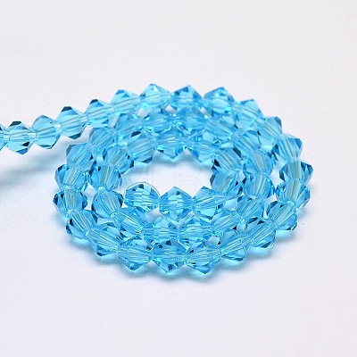 Imitate Austrian Crystal Bicone Glass Beads Strands LS-GLAA-F029-5x5mm-19-1