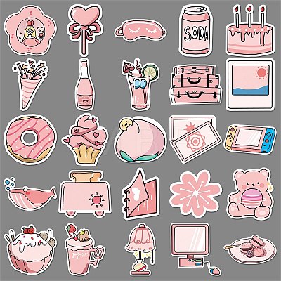 50Pcs PET Waterproof Decorative Stickers PW-WG1A474-01-1