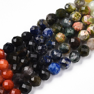 Natural Mixed Gemstone Beads Strands G-D080-A01-01-31-1