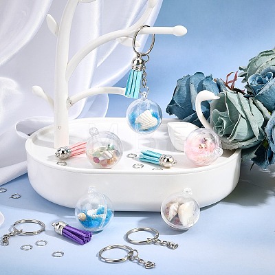 SUNNYCLUE Ocean Theme Pendant Key Chain DIY Making Kit DIY-SC0017-82-1