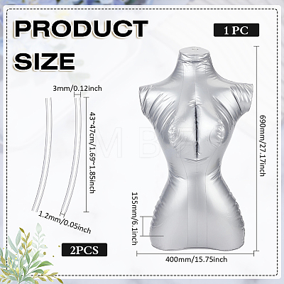 Female PVC Half Body Inflatable Mannequins ODIS-WH0030-294B-1
