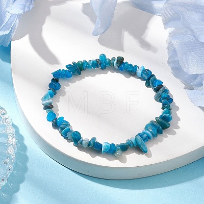Natural Apatite Beads Kids Bracelets BJEW-JB10611-04-1