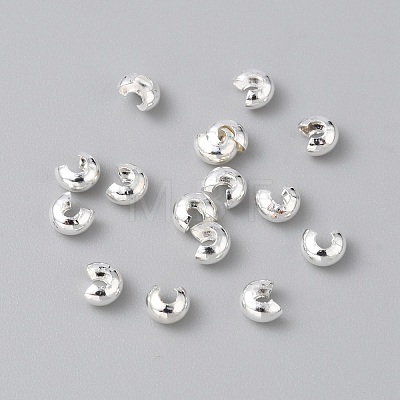 Brass Crimp Beads Covers KK-WH20001-06A-S-1