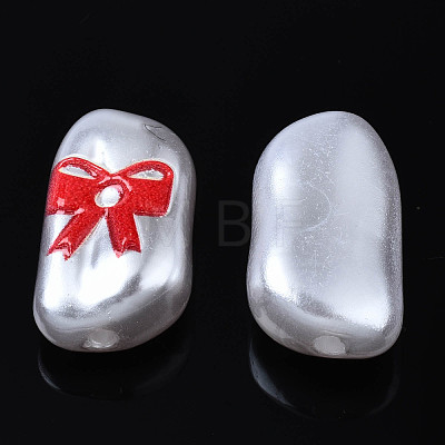 3D Printed ABS Plastic Imitation Pearl Beads KY-S163-437-1