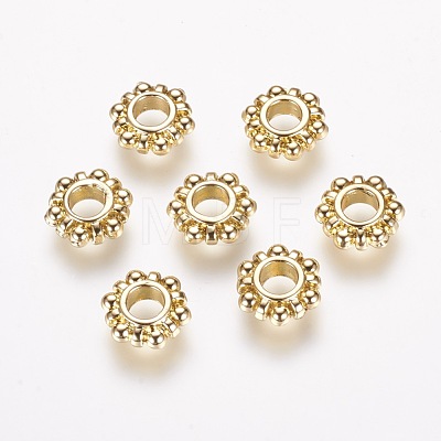 Alloy Spacer Beads TIBEB-L006-01G-1