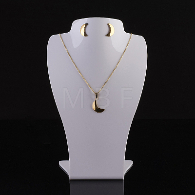 Organic Glass Necklace Displays X-NDIS-P002-01A-L-1