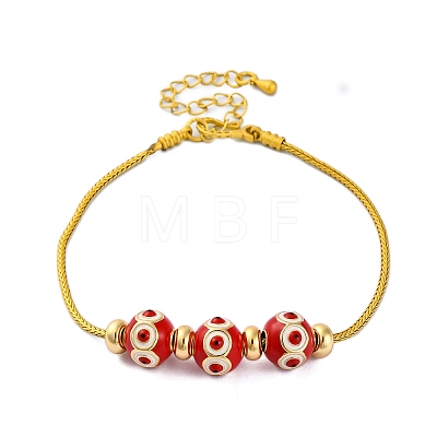 Brass European Bracelets BJEW-C080-03G-06-1