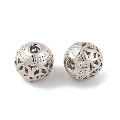 Rack Plating Alloy Beads FIND-C055-07P-1