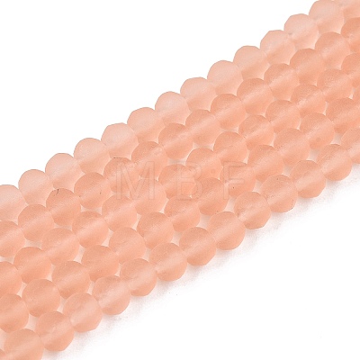 Transparent Glass Beads Strands EGLA-A044-T4mm-MD21-1