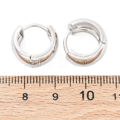 Brass Hoop Earrings EJEW-Q015-21C-P-1