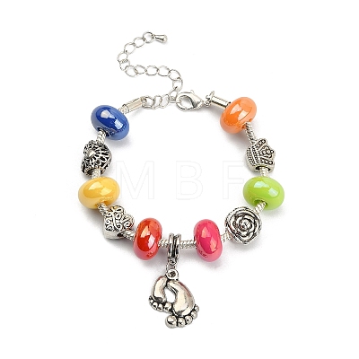 Opaque Acrylic European Beads FIND-CJC0003-66-1