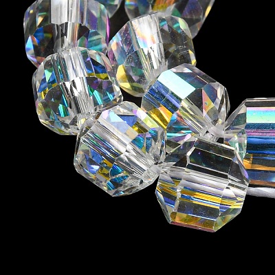 Electroplate Glass Beads Strands EGLA-C003-04-1