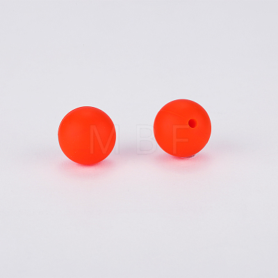 Round Silicone Focal Beads SI-JX0046A-08-1