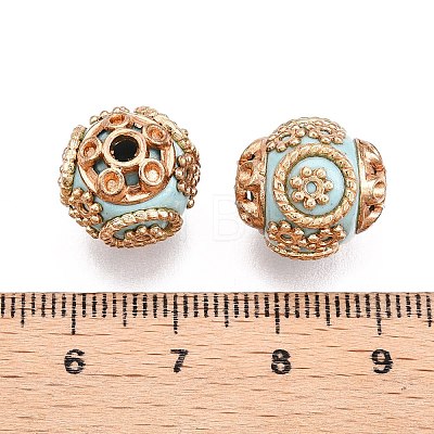 Round Handmade Indonesia Beads IPDL-R394-16-1