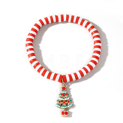 Christmas 304 Stainless Steel Enamel Charm Bracelets ZQ4442-6-1