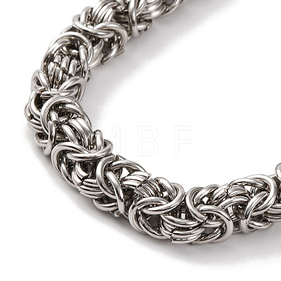 201 Stainless Steel Rope  Chain Necklace NJEW-F222-16P-1