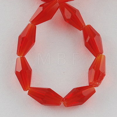 Glass Beads Strands GLAA-R026-8x4mm-03-1