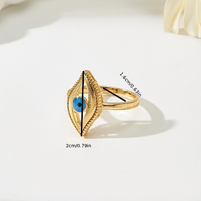 Brass with Plastic Finger Rings for Women TY5926-1