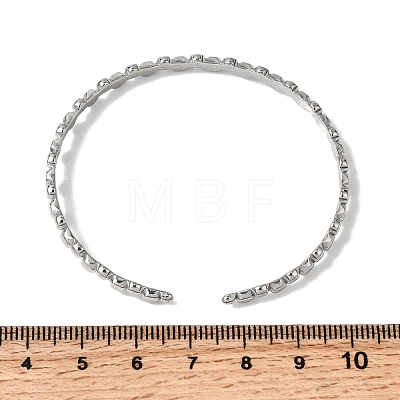 304 Stainless Steel Cuff Bangles for Women LS-BJEW-H635-01P-1