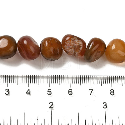 Natural Red Agate Beads Strands G-NH0017-B03-02-1