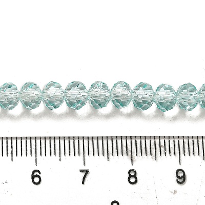 Transparent Baking Paint Glass Beads Strands DGLA-A034-T6mm-D01-1