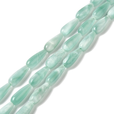 Natural Glass Beads Strands G-G0004-C01-1