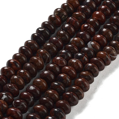 Natural Brecciated Jasper Beads Strands G-G084-C14-01-1