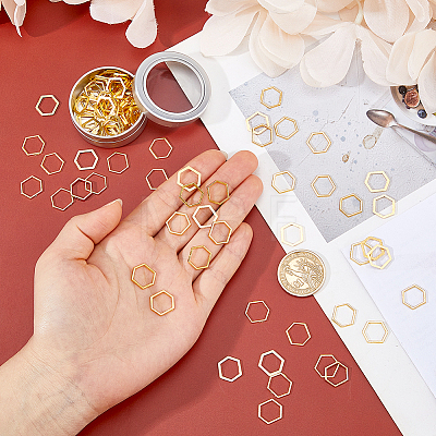 100Pcs Alloy Linking Rings FIND-HS0002-67G-1