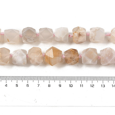 Natural Cherry Blossom Agate Beads Strands G-NH0010-E02-01-1