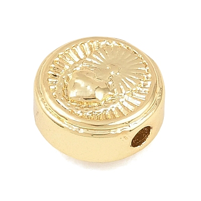 Religion Brass Beads KK-C170-29G-01-1