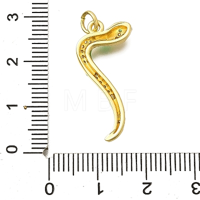 Brass Micro Pave Cubic Zirconia Pendants KK-I724-A07-1