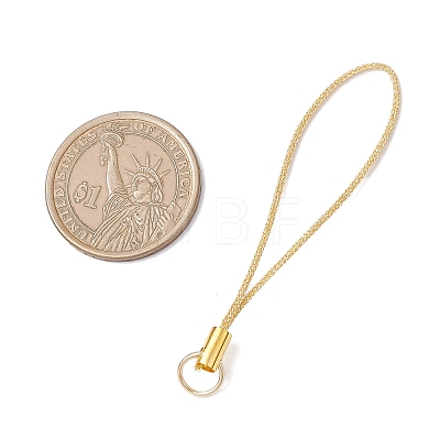 Polyester Metallic Thread for Making Mobile Straps AJEW-JB01374-1