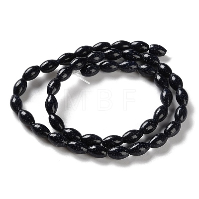 Synthetic Blue Goldstone Beads Strands G-I369-B21-01A-1