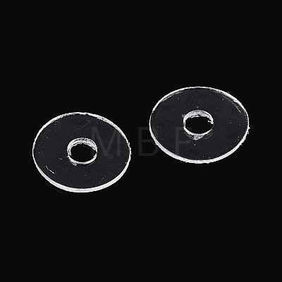 50Pcs Transparent PVC Insulating Gaskets PVC-T006-7mm-01-1