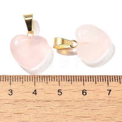 Natural Rose Quartz Pendants G-I311-A13-G-1