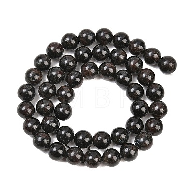 Natural Glaucophane Beads Strands G-F836-A01-8mm-1