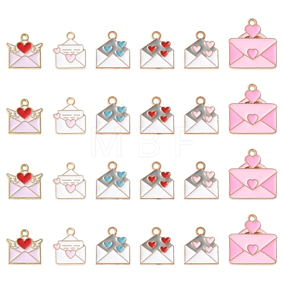 35Pcs Alloy Enamel Pendants ENAM-FS0002-72-1