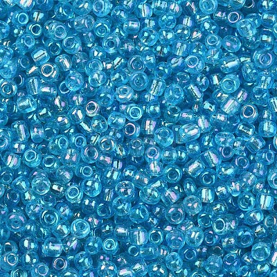 Round Trans. Colors Rainbow Glass Seed Beads X-SEED-A007-3mm-163-1