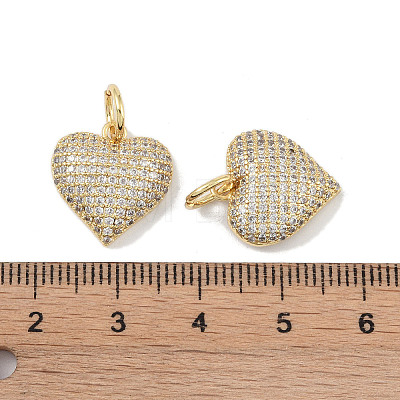 Brass Micro Pave Cubic Zirconia Pendant KK-H477-3G-1