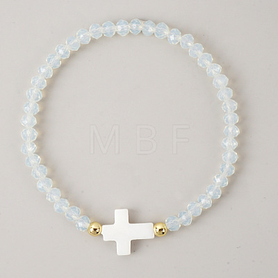 Bohemian Glass Beads Stretch Bracelets KO2121-8-1